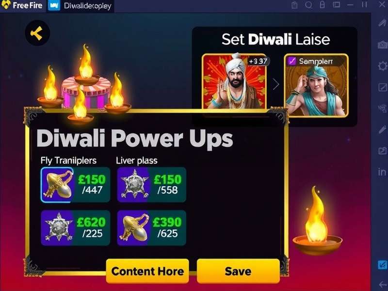 Special abilities for Diwali celebration Diwali Power-Ups in Free Fire